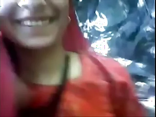 Indian Desi Village Girl Fucked by BF in the air Jungle Porn Blear